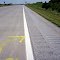 Double rumble strips leave bicyclists no room on the shoulder of Highway 13 near Lexington, Missouri.