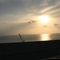 Sunset from bridge leading to Dauphin Island, Alabama  (June 2006)