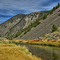 Big Sheep Creek with quartzite talus