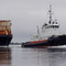 Tug 'Suiattle' Pulling Barge As Seen From The Canoe - Coos Bay, Oregon (suz)