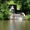 Water fall. Island park.