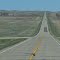 Go straight down his road.