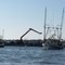digging out a channel in the Mississippi Sound