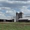 Silos and barn on Hwy 64 West of Siler City, NC---st