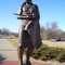 Guardian of the Grove, bronze indian sculpture, Council Grove,KS