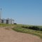 Line of silos on Sage Creek