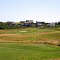 Beachside mansions at golf course