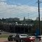 Highway 75 looking SW from Red Hot & Blue Parking Lot. Traffic Jam during George W Bush Presidential Library at Southern Methodist University.  Central Ave/75, Dallas, TX