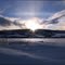 Sundogs (parhelia) appear in western sky