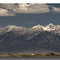Panorama of  the Sangre de Cristo Range,  taken just south of Alamosa, Colorado
