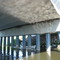 Swallow mud nests under bridge on Pomme de Terre River