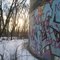 Graffiti on Watertower, Met State, Waltham MA