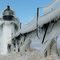 St Joseph Light House Covered with Ice