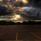Sunset over IBM parking lot