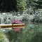 Kyack on a still pond