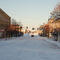 Sand Springs 2nd Street in snow.