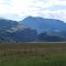 View back at Wagon Wheel Gap and Mountains