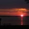 Sunset tailing on Lake Mitchel
