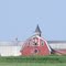 Gambrel barn on the hill