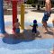 Water towers at water park