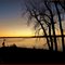 Meeting of two giants. Mississippi and Ohio rivers in morning light.