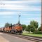 Eastbound Burlington Northern Santa Fe Railway Unit Grain Train at Cut Bank, MT