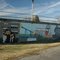Mural on an abandoned railroad bridge, Crossville, IL