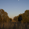 sunset on trail
