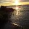 Sunset on the beach between Petoskey and Charlevoix