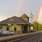 Lapeer GTW/Amtrak depot w/double rainbow