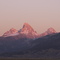 Grand Teton at sunset from Driggs