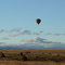 Kenya, Masai Mara  Baloon high above the horizon