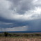 Rain storm in the plain