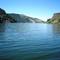 Closer to the dam.