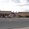 Espanola, NM: View W across Riverside Dr. the Chimayo Trading Post