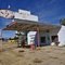 Abandoned Texaco service station on Route 66, Vega, Texas.