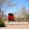 A small park and caboose