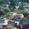 Steilacoom, WA.  Homes are stacked on the steep hillside overlooking Puget Sound.