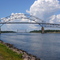 Cape Cod, Bourne Bridge and railroad bridge at Buzzards Bay (10.08.2008)