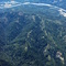 aerial of Nanning Creek old growth redwoods before '06 logging