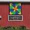 Hunter's Star at the Uecker farm, Door County Wisconsin barn quilt project
