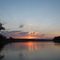 Sunset on Akhtuba river, Volgograd region, Russia, August 2006