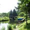 Fishing on the canal bridge
