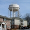Guilford College, nearby water tower