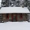 Cabin the the snow