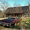 Dodge Monaco (early 1970's) at abandoned Virginia Farm house.