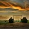 Oklahoma sunset after a storm