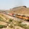 A BNSF eastbound ends its journey through Kingman Canyon