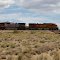 2012, Walapai AZ, BNSF 5450 and Santa Fe 689 west bound, hauling freight