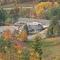 Pine Mountain lodge and hill in autumn